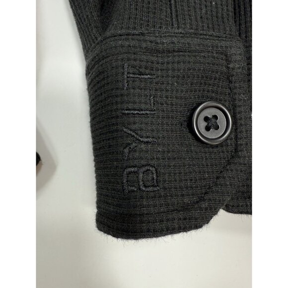 BYLT Mens Coastal Overshirt Sz Large Shirt Long Sleeve Button Up Waffle Knit - Picture 6 of 12